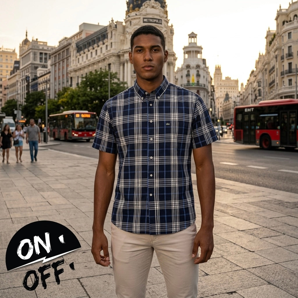 Inspiración editorial de Lacoste Camisa Manga Corta L