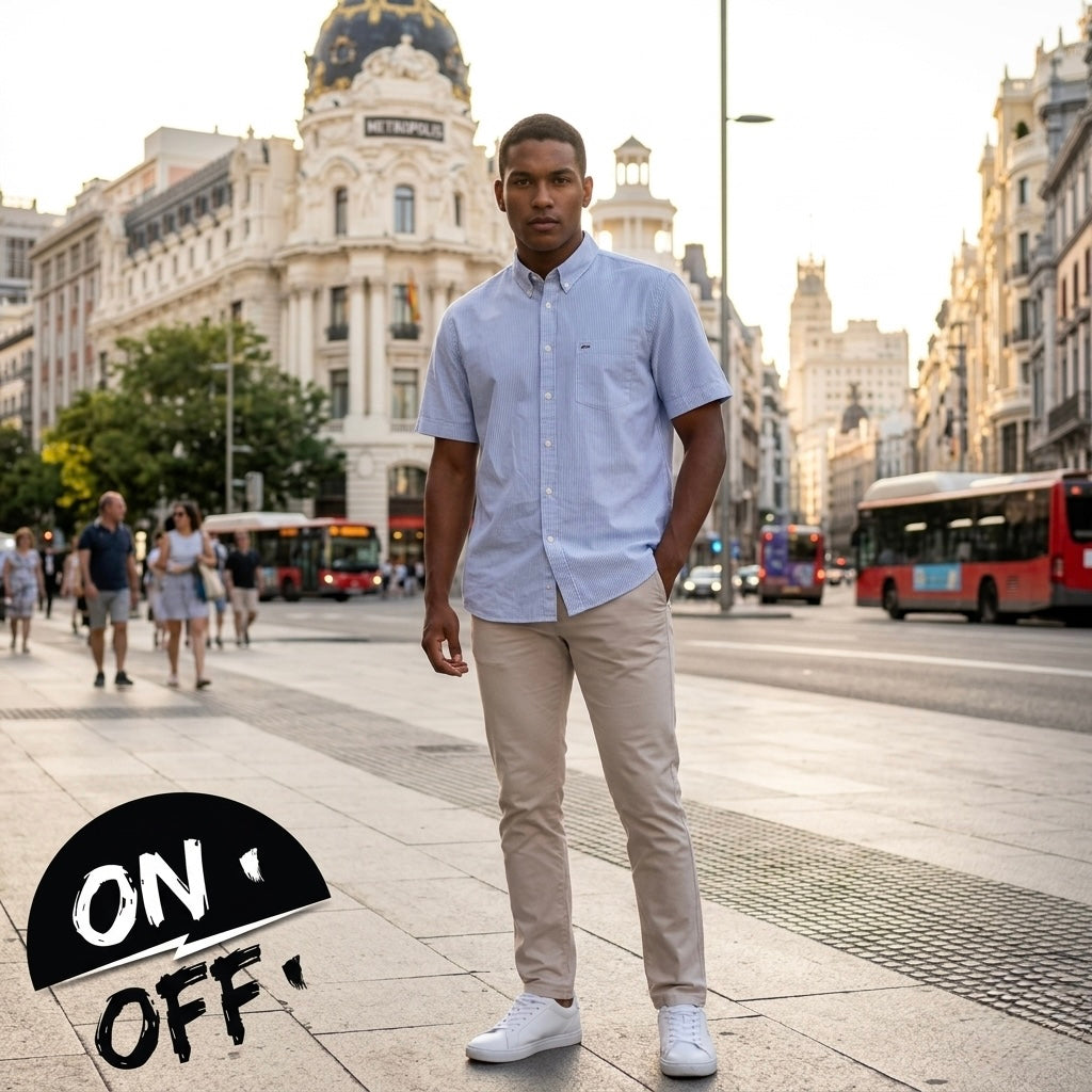Inspiración editorial de Lacoste Camisa Manga Corta L