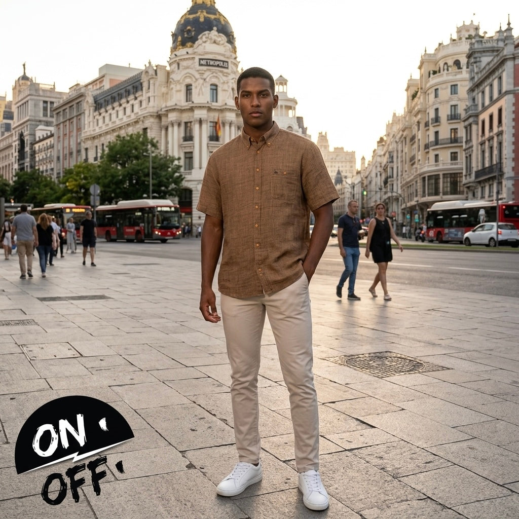 Inspiración editorial de Burberry Camisa Manga Corta XXL