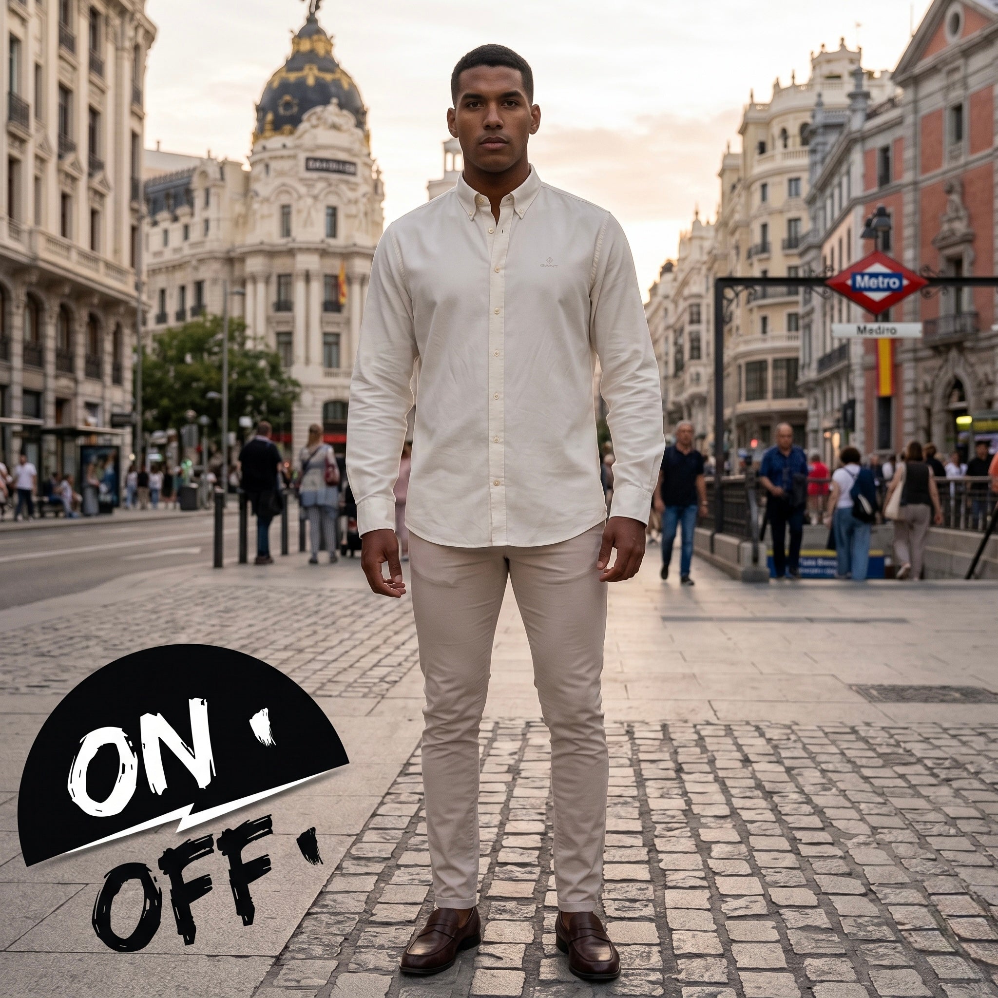 Inspiración editorial de Gant Camisa XXL