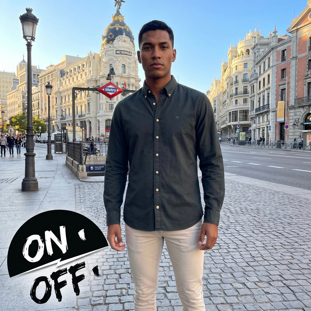 Inspiración editorial de Hackett London Camisa L