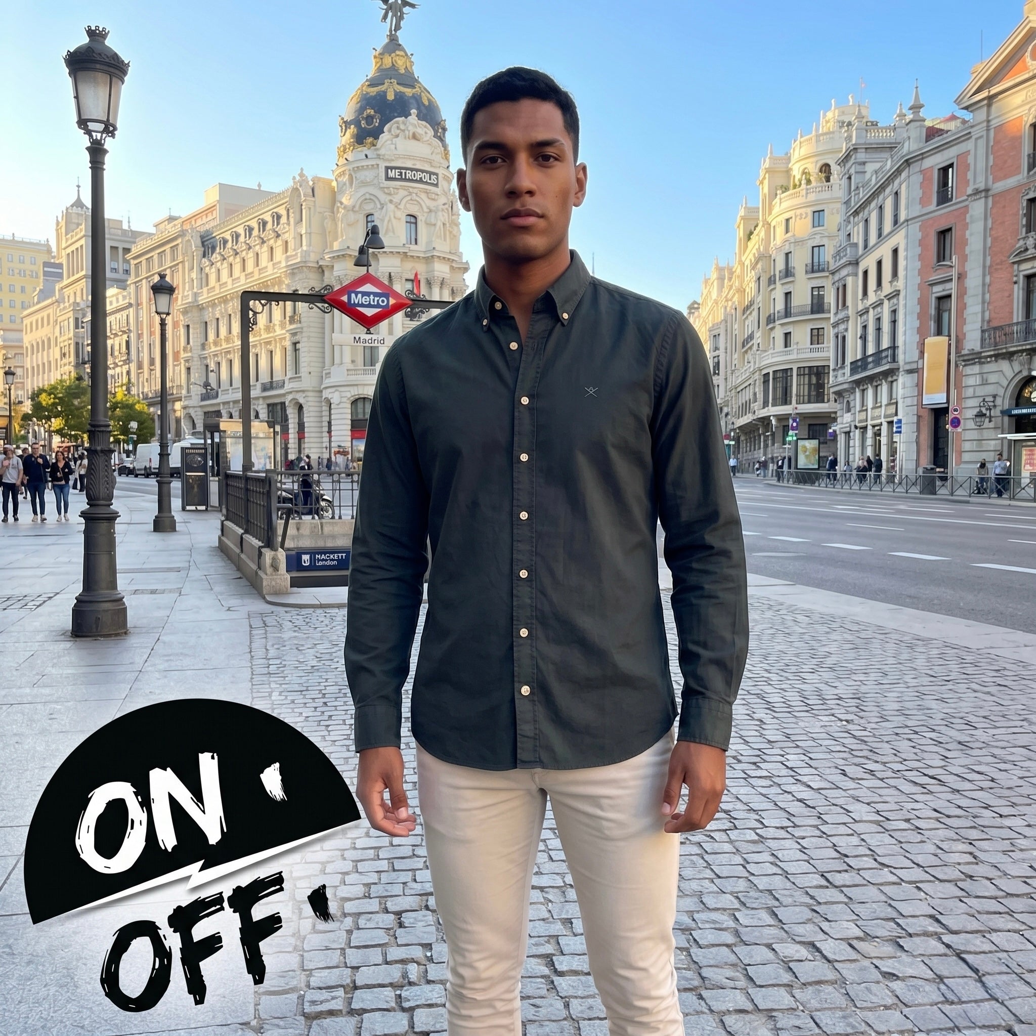 Inspiración editorial de Hackett London Camisa L