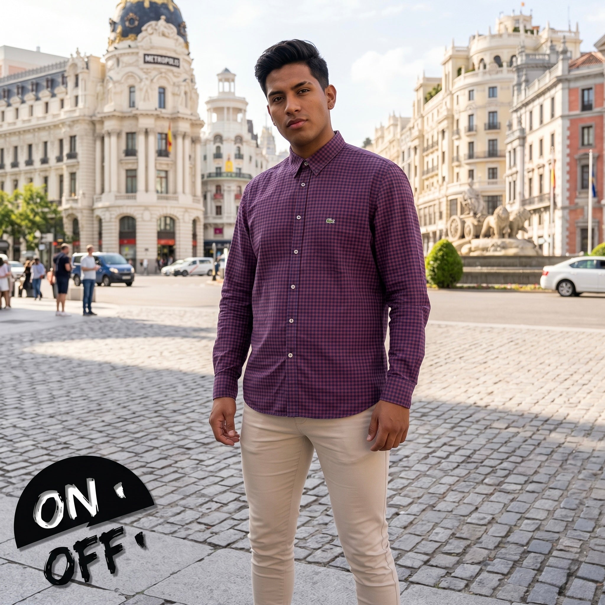 Inspiración editorial de Lacoste Camisa XXL