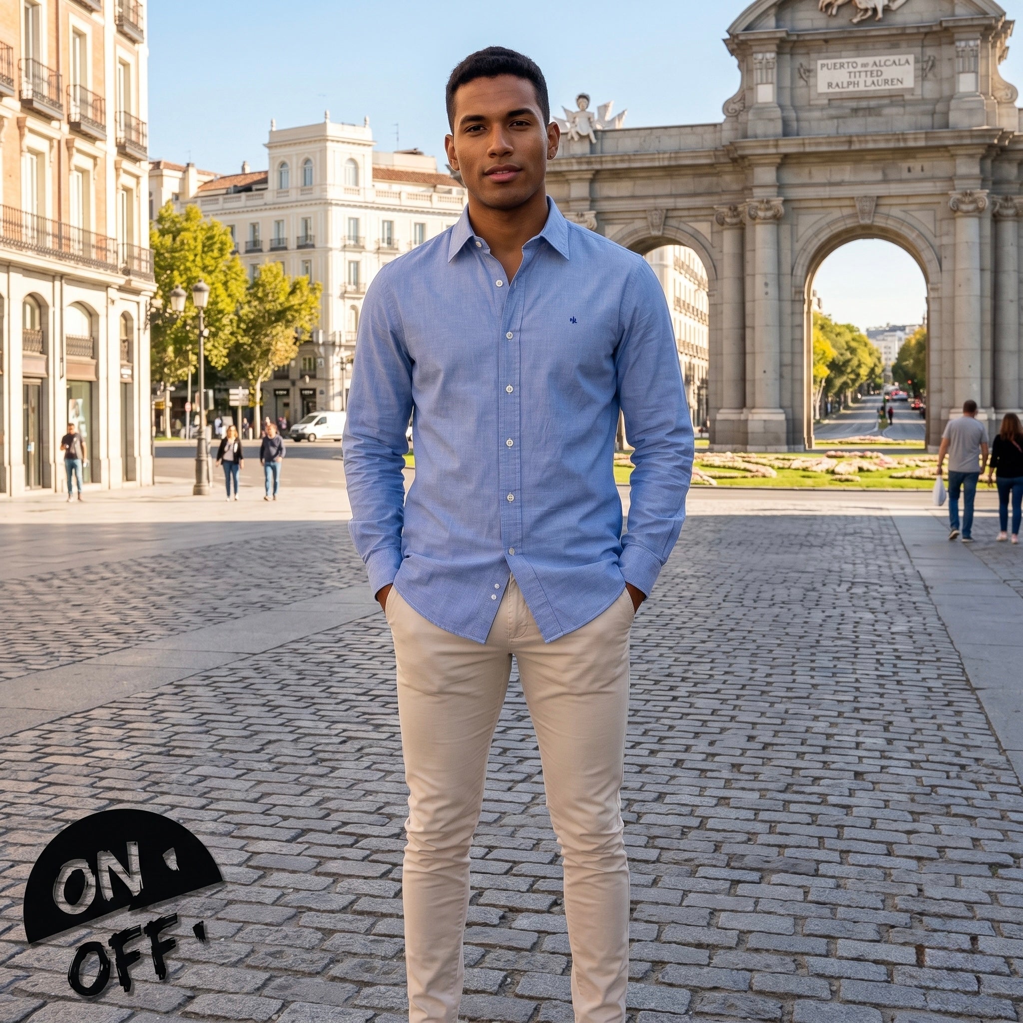 Inspiración editorial de Lauren Ralph Lauren Camisa M