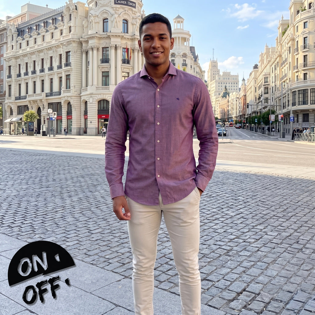 Inspiración editorial de Lauren Ralph Lauren Camisa M