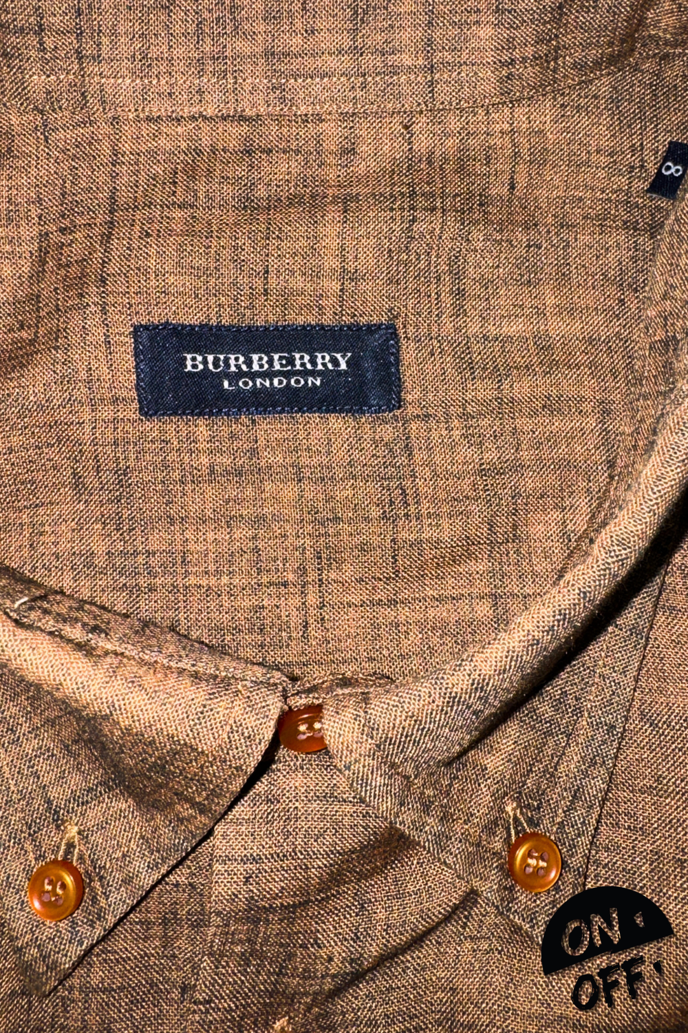 Burberry Camisa Manga Corta XXL — detalle 2