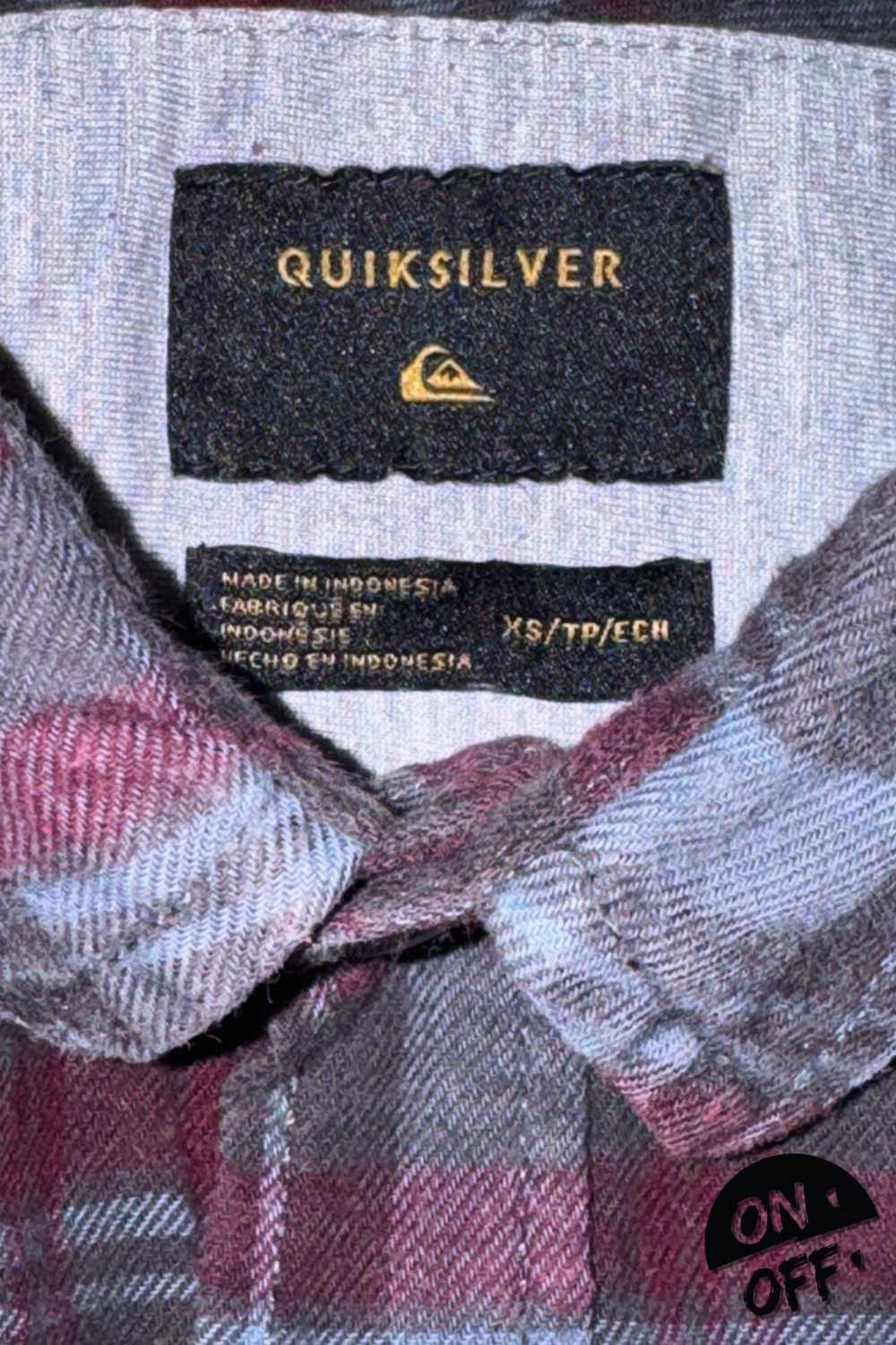 Quiksilver Camisa Manga Corta XS — detalle 2