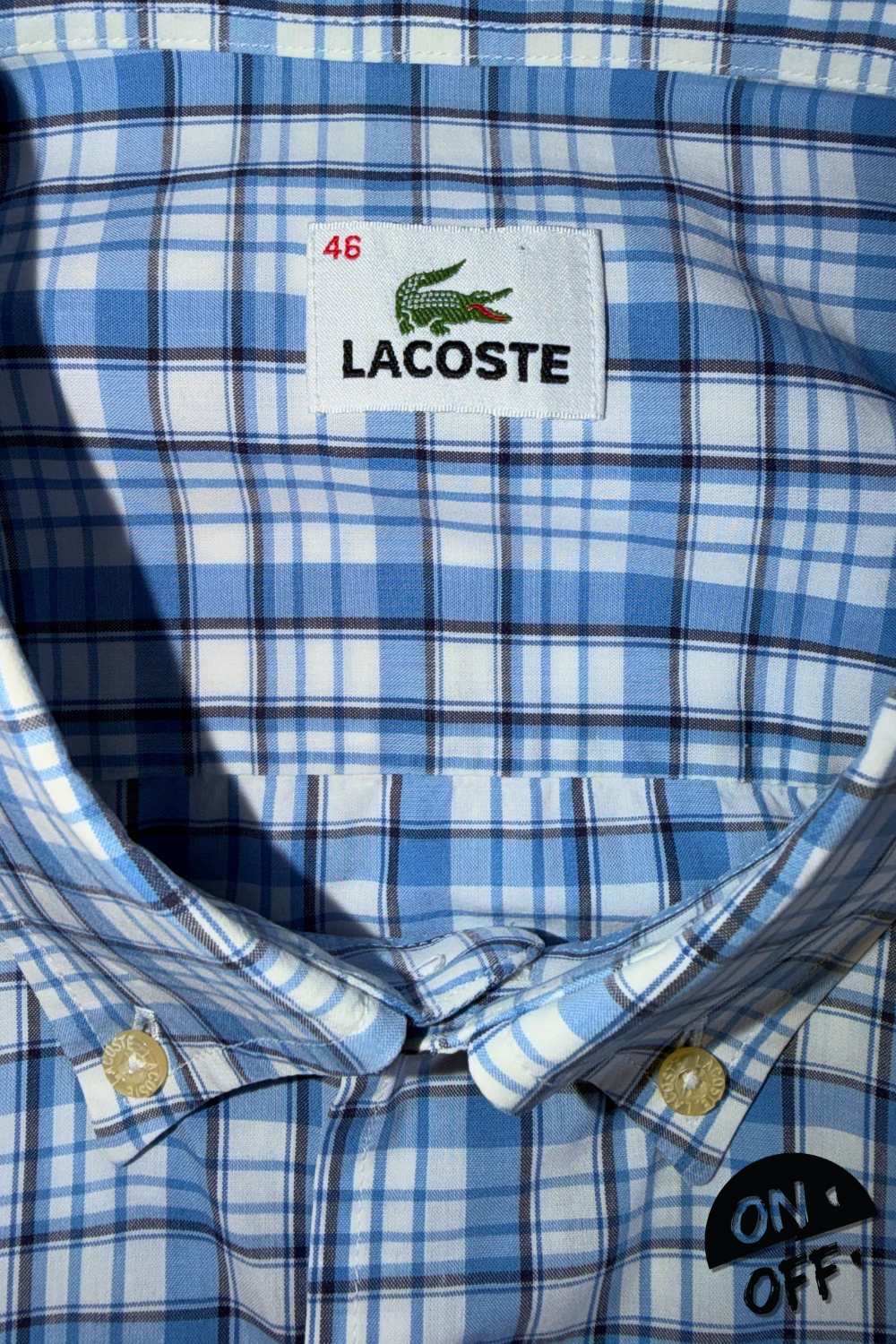 Lacoste Camisa Manga Corta XL — detalle 2