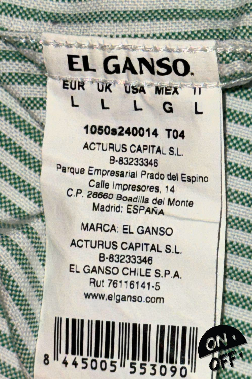 El Ganso Camisa L — detalle 5