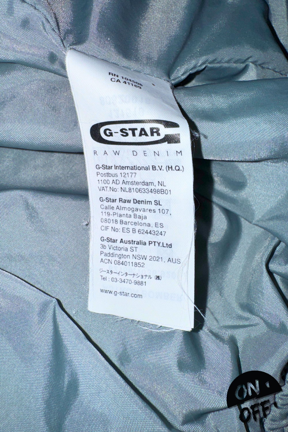 G-Star Raw Abrigo XL — detalle 7