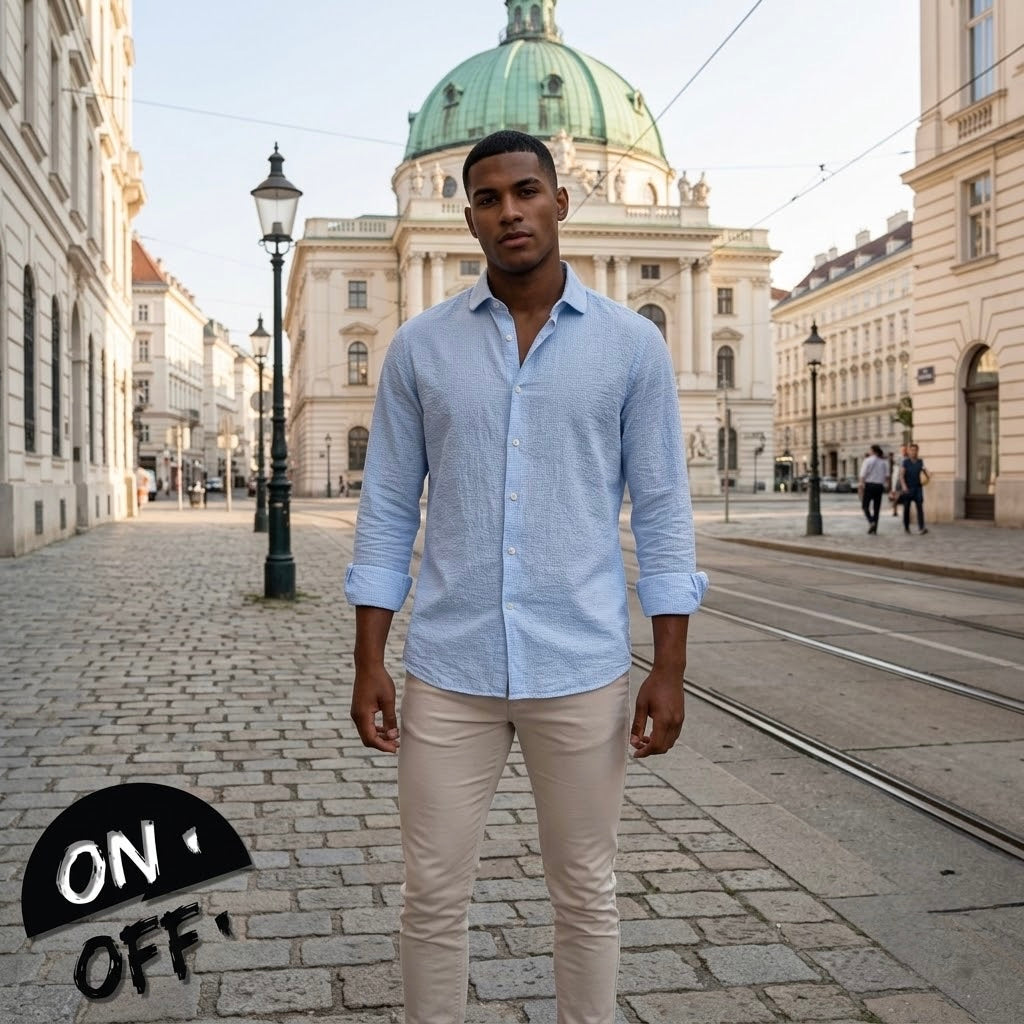 Inspiración editorial de Massimo Dutti Camisa XL