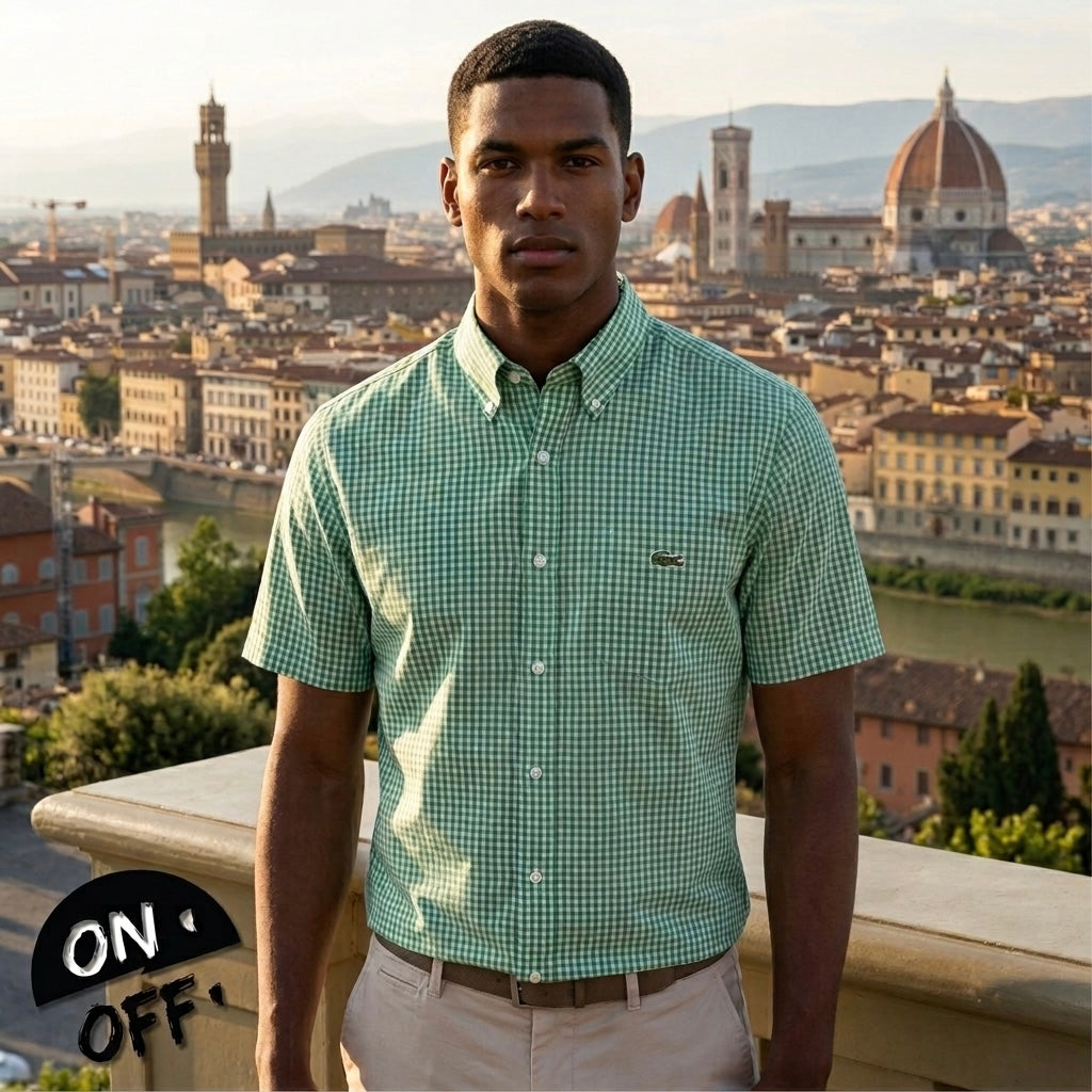 Inspiración editorial de Lacoste Camisa Manga Corta L