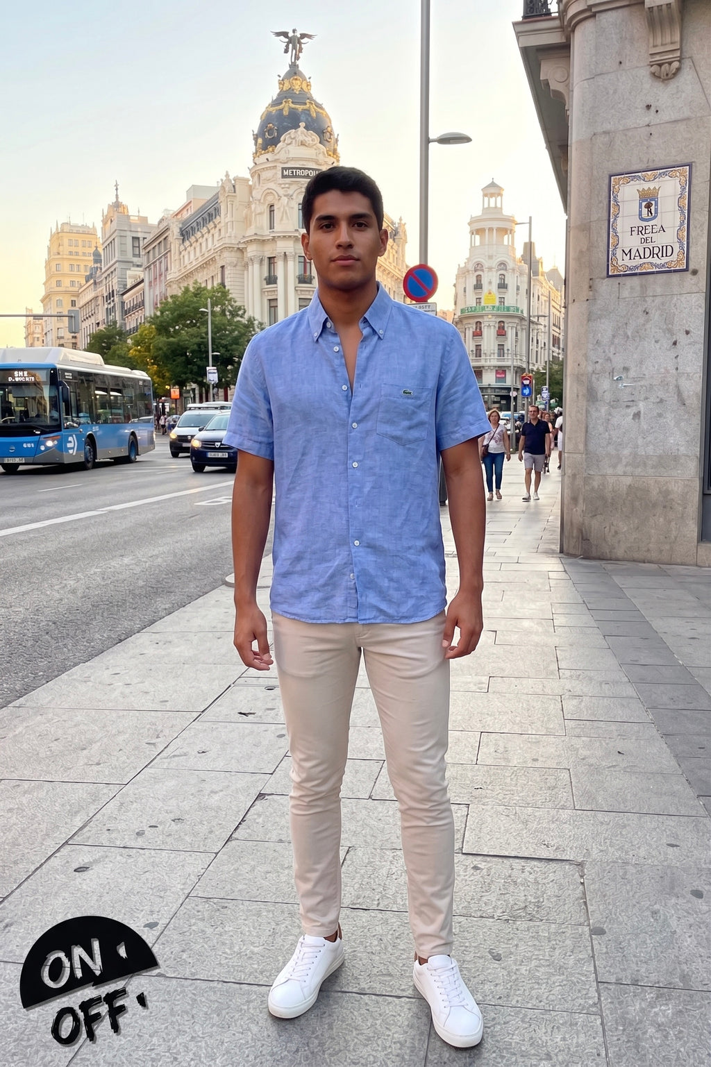 Inspiración editorial de Lacoste Camisa Manga Corta L