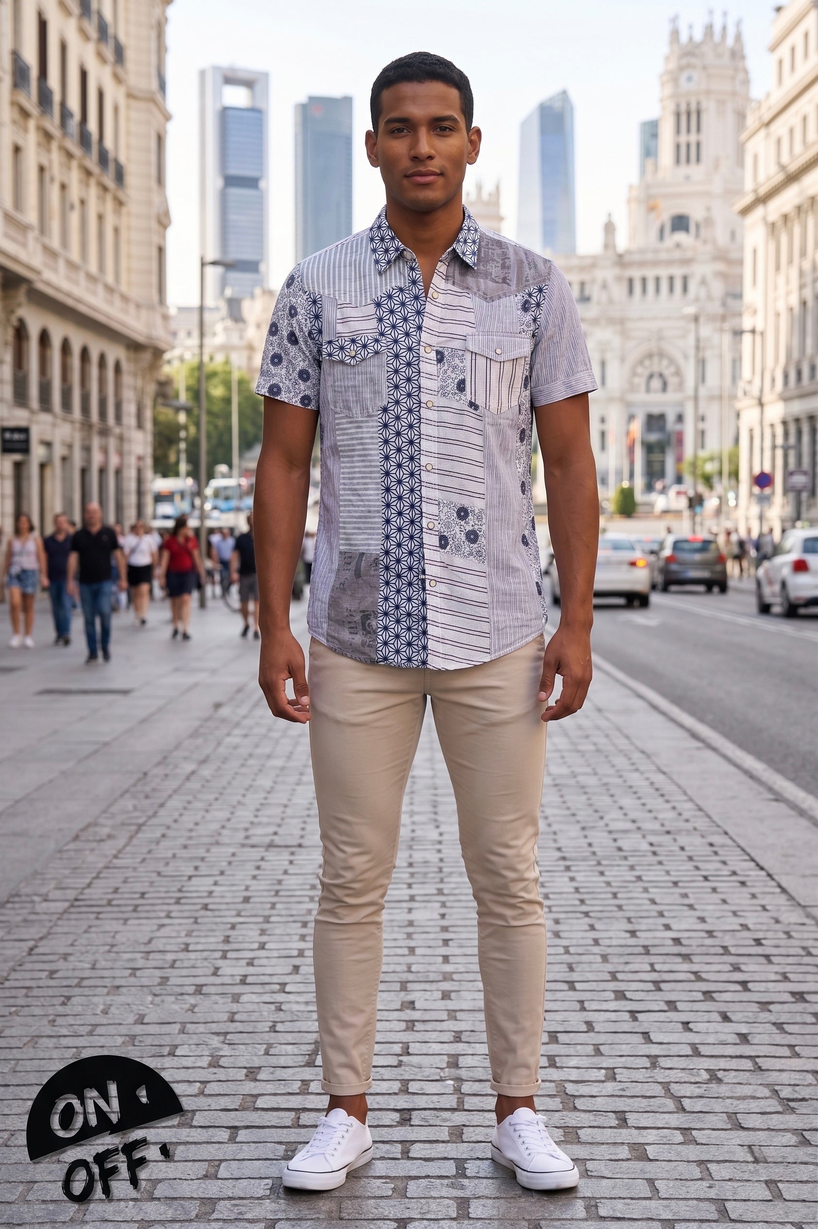 Inspiración editorial de Desigual Camisa Manga Corta M