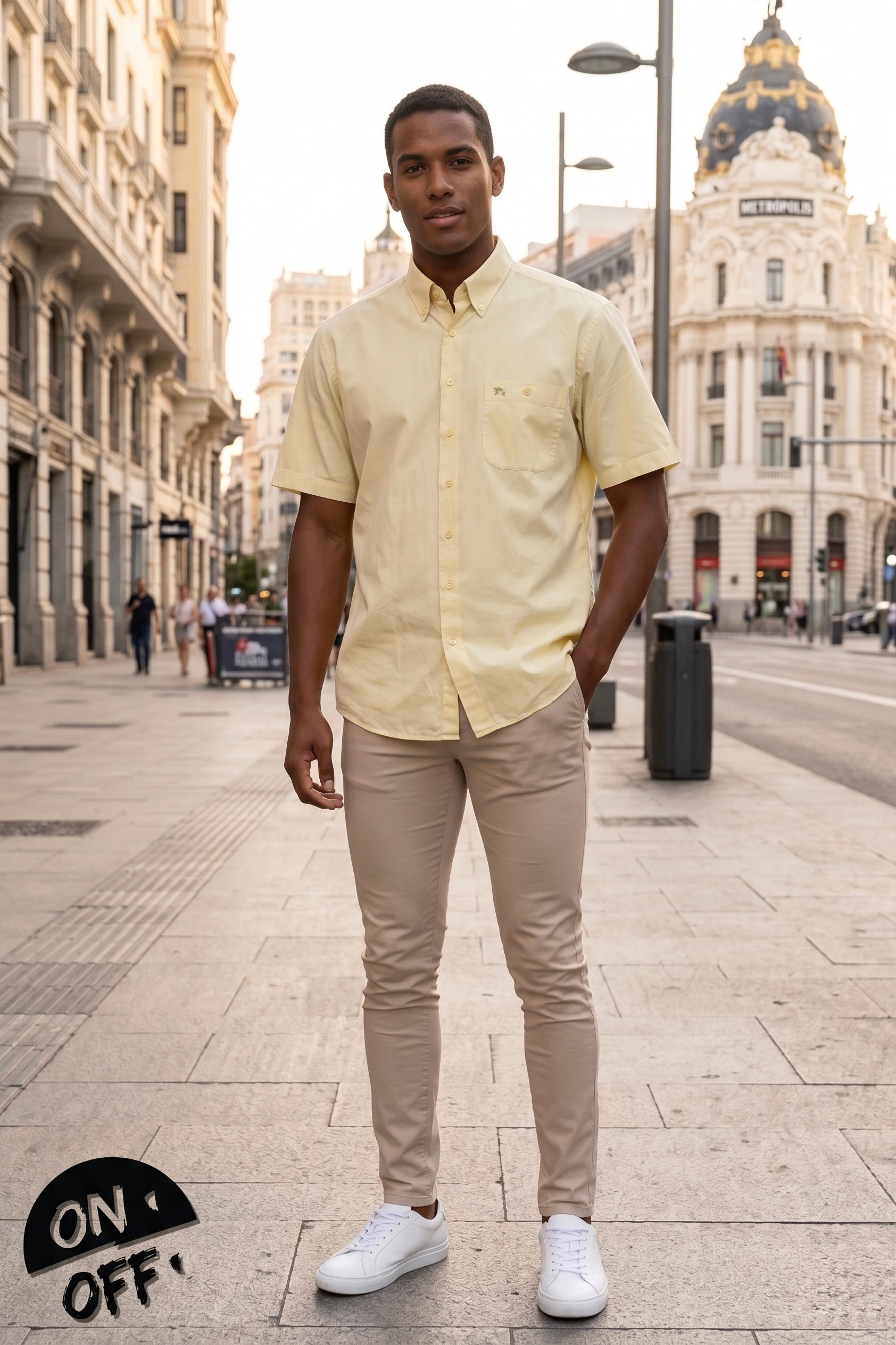 Inspiración editorial de Burberry Camisa Manga Corta XXL