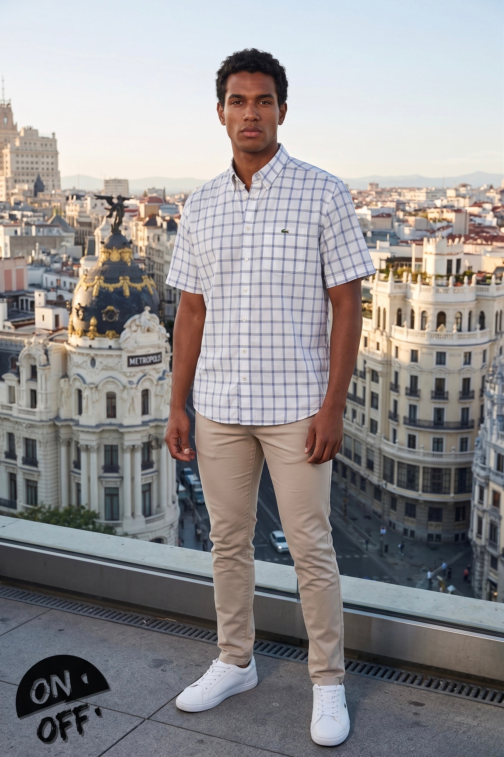 Inspiración editorial de Lacoste Camisa Manga Corta XXL