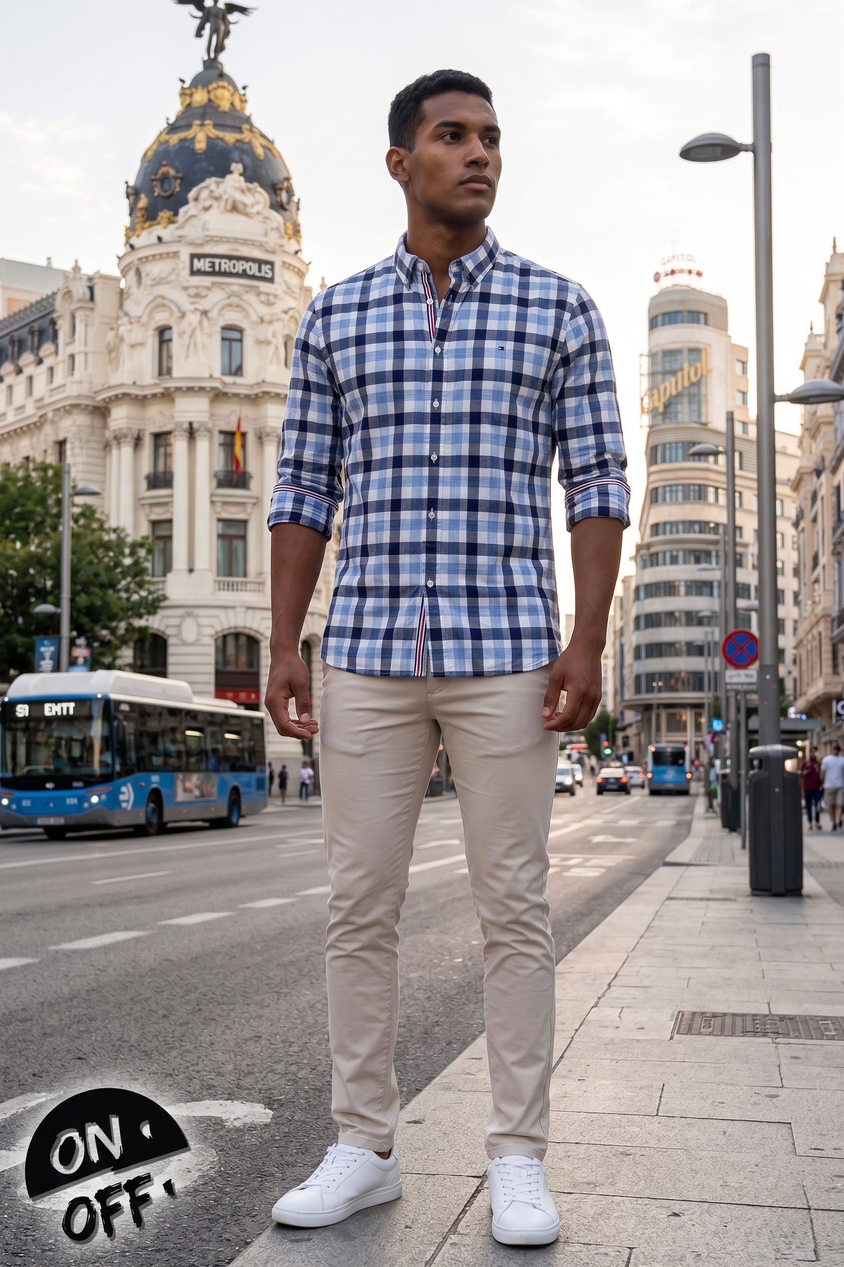 Inspiración editorial de Tommy Hilfiger Camisa L