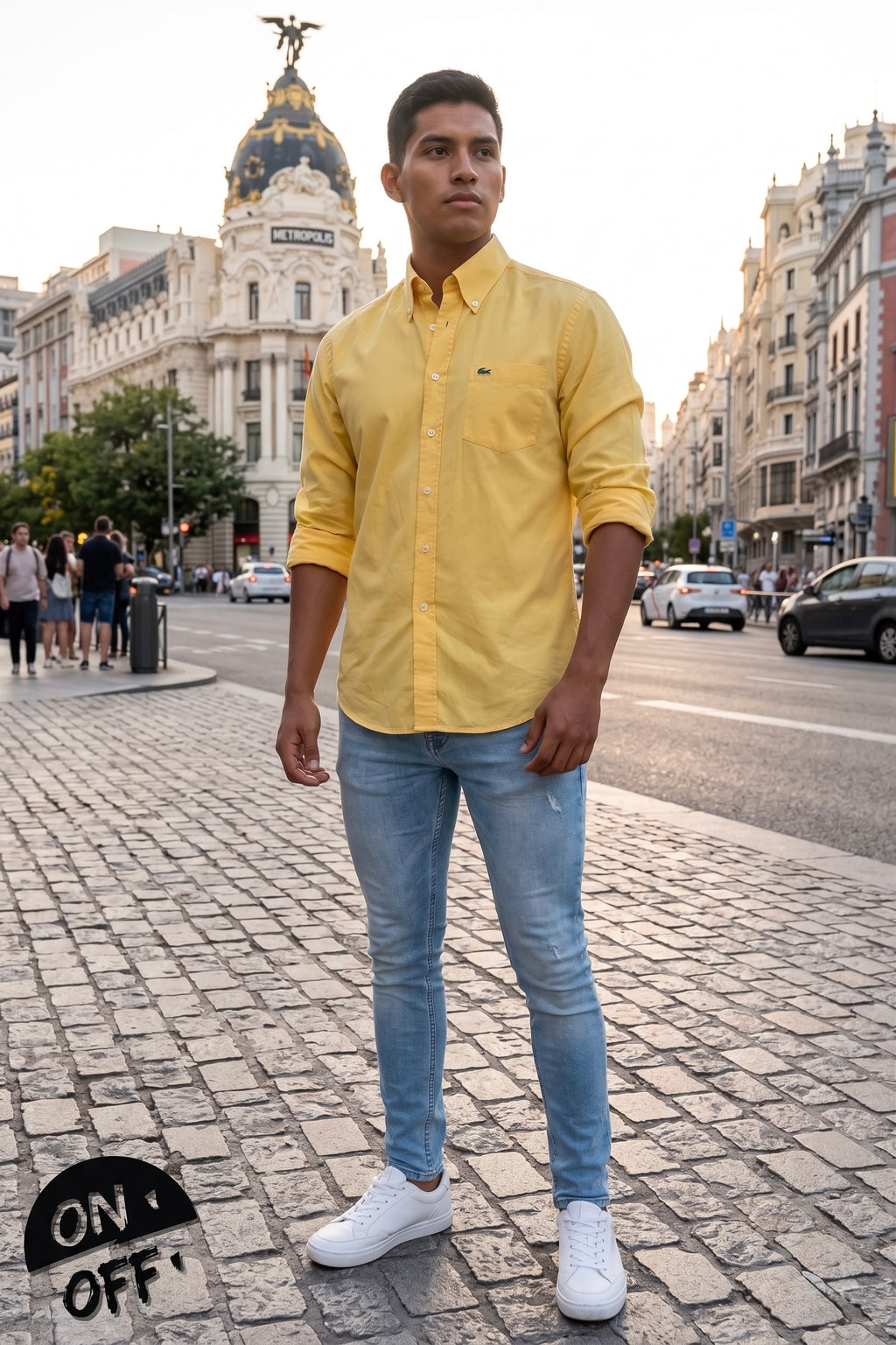 Inspiración editorial de Lacoste Camisa L