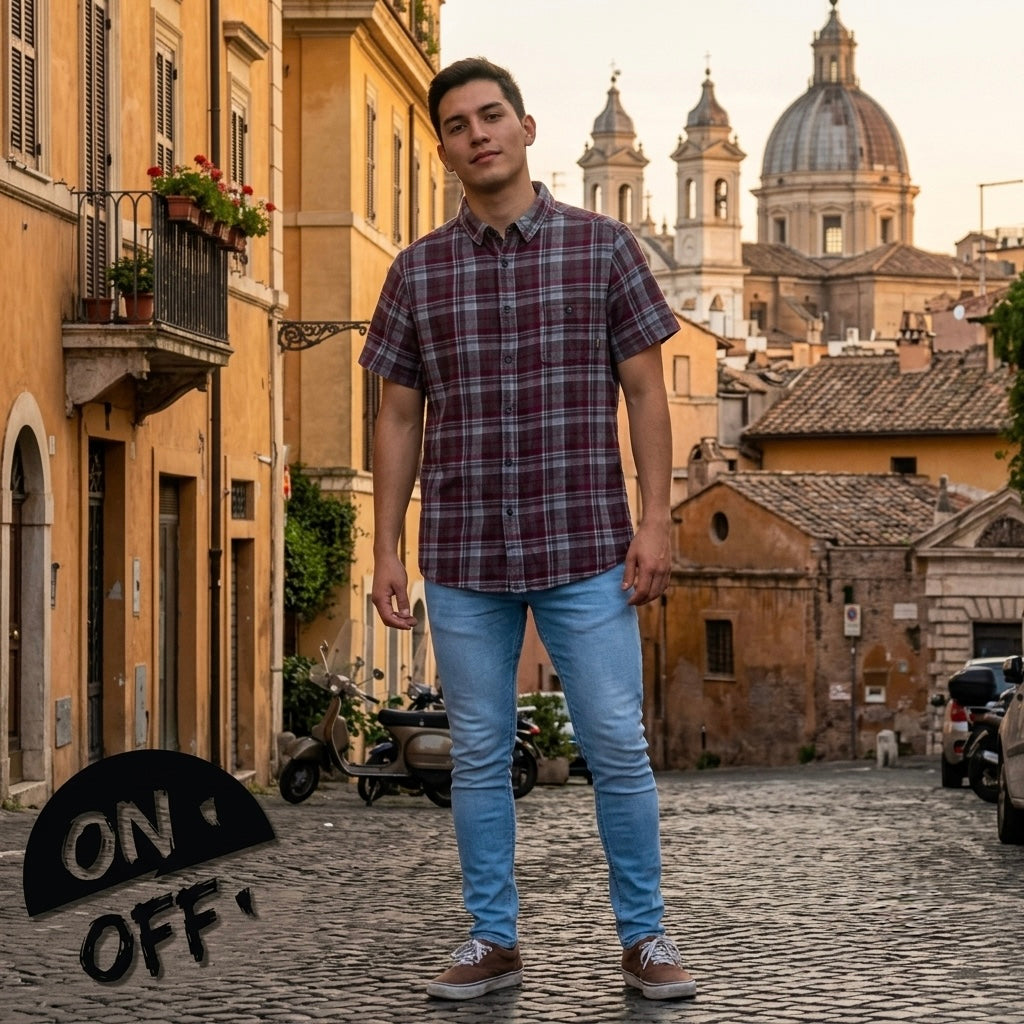 Inspiración editorial de Quiksilver Camisa Manga Corta XS